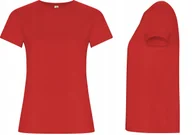 Koszulki i topy damskie - T-shirt Koszulka Damska ORGANICZNA BAWEŁNA Roly GOLDEN 6696 CZERWONA 2XL - miniaturka - grafika 1