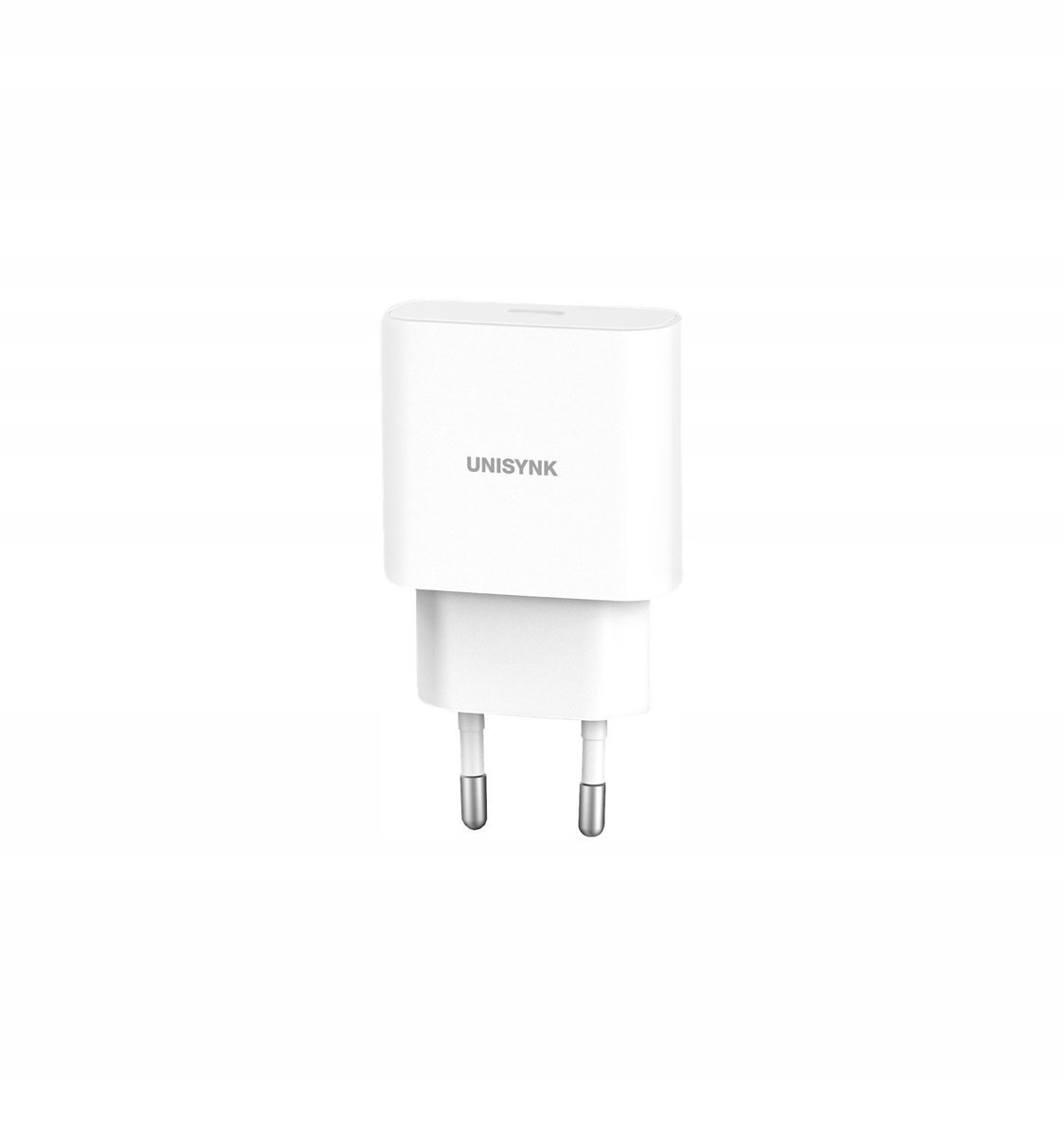 Ładowarka sieciowa UNISYNK USB-C TYP C 5V 9V 12V 20W PD BIAŁA DO IPHONE