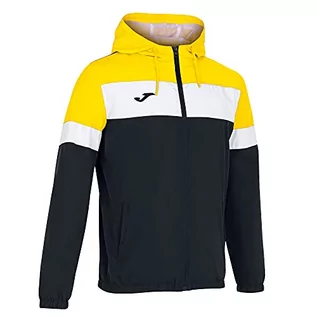 Kurtki męskie - Joma Crew IV Rainjacket Black-Yellow - grafika 1