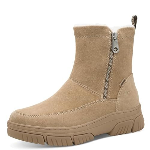 TAMARIS Damskie Comfort WL Boot Duo-tex śniegowce, Camel, 36 EU, piaskowy, 36 EU