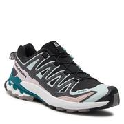 Buty trekkingowe damskie - Buty Salomon Xa Pro 3D V9 Gore-Tex L47119100 Black / Bleached Aqua / Harbor Blue - miniaturka - grafika 1