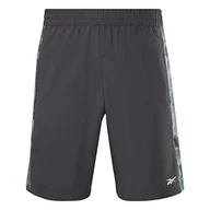 Spodenki damskie - Reebok Męskie szorty tkane kamuflaż, Night Black, 2XL, Nocna czerń, XXL - miniaturka - grafika 1