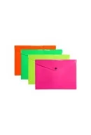 Teczki i skoroszyty - Teczka koperta A4 PP neon (10szt) - miniaturka - grafika 1