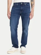 Spodnie męskie - Tommy Jeans Jeansy Ryan DM0DM21892 Granatowy Slim Fit - miniaturka - grafika 1