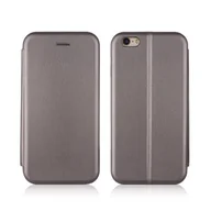 Etui i futerały do telefonów - NoName Etui Book Magnetic iPhone 7/8 stalowy /steel SE 2020 - miniaturka - grafika 1