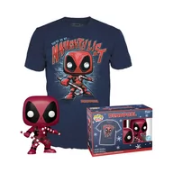 Figurki kolekcjonerskie - marvel - booble head pop n° xx - deadpool hld + tee (s) - miniaturka - grafika 1