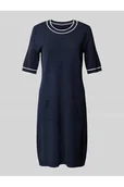 Sukienki - Sukienka z dzianiny o długości do kolan z nakładanymi kieszeniami model Kaleo - Joop! - miniaturka - grafika 1
