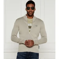 Swetry męskie - Aeronautica Militare Kardigan | Regular Fit - miniaturka - grafika 1