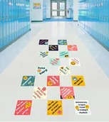 Pomoce naukowe - Pozytywne hasła- naklejka na podłogę - miniaturka - grafika 1