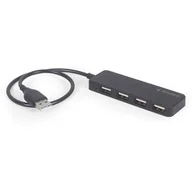Huby USB - Gembird Hub USB-C 4-Portowy (czarny) - miniaturka - grafika 1