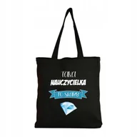 Torby i wózki na zakupy - Eko Torba na ramię Zakupy Shopper Torebka Bawełniana Eco Dla Nauczyciela 2 - miniaturka - grafika 1