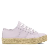 Espadryle damskie - Espadryle DeeZee WSS21067-01 Fioletowy - miniaturka - grafika 1