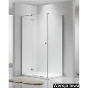 Kabiny prysznicowe - Askopol SWIAC Aksi Kabia prostokątna 100x80 lewa - miniaturka - grafika 1