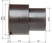 Pozostałe detektory - KONTAKTRON CYLINDRYCZNY KN-CA36-B - miniaturka - grafika 1
