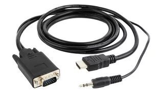 Gembird KABEL HDMI(M)->VGA+AUDIO 3M - Kable komputerowe i do monitorów - miniaturka - grafika 3