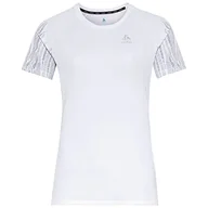 Koszulki i topy damskie - Odlo Essentials Print Graphic T-shirt damski z okrągłym dekoltem, biały, XL - miniaturka - grafika 1