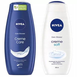 Nivea Creme, Kremowy żel pod prysznic, 2x500ml - Kosmetyki do kąpieli Nivea Creme, Kremowy żel pod prysznic, 2x500ml - Kosmetyki do kąpieli - miniaturka - grafika 1