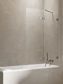 Parawany nawannowe - Parawan nawannowy New Trendy Avexa 110x150 cm 2-częściowy uchylny prawy grafitowy EXK-3524 - miniaturka - grafika 1