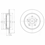 Tarcze hamulcowe - Tarcza hamulcowa DELPHI BG4222 - miniaturka - grafika 1