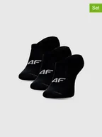 Skarpetki damskie - 4F Skarpety (3 pary) w kolorze czarnym - miniaturka - grafika 1