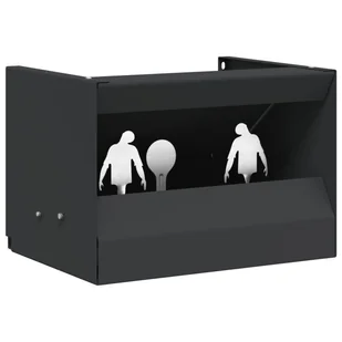 vidaXL Skrzynka na pułapkę na pociski Czarny 29 x 22 x 20 cm Stal - Zabawki interaktywne dla dzieci - miniaturka - grafika 1
