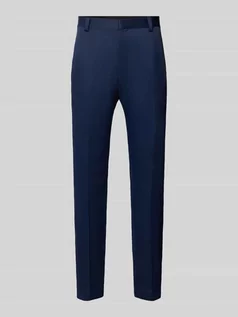 Spodnie męskie - Spodnie z zakładkami w pasie o kroju regular fit z dodatkiem wiskozy model ‘Teagen’ - grafika 1