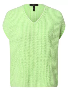 Marc Cain Sports - Sweter damski z dodatkiem alpaki, zielony - Kamizelki damskie - miniaturka - grafika 1