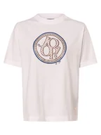 Koszulki i topy damskie - JOOP! T-shirt damski Kobiety Bawełna biały nadruk, 36 - miniaturka - grafika 1