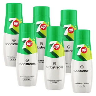 Zestaw Syropów do saturatora SODASTREAM 7up koncentrat 6 x 440 ml - Akcesoria i części AGD - miniaturka - grafika 1