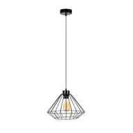 Lampy sufitowe - Britop LAMPA wisząca RAQUELLE 187149104 metalowa OPRAWA klatka ZWIS industrialny czarny - miniaturka - grafika 1