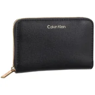 Portfele - Portfel Foil Logo Medium Zip Around Black/Toasted Coconut LV04F1091G 332 (CK683-a) Calvin Klein - miniaturka - grafika 1