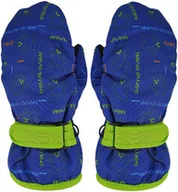 Rękawiczki dla dzieci - Jednopalczaste chłopięce rękawiczki narciarskie Noviti RN043-B-01 Niebieskie - miniaturka - grafika 1