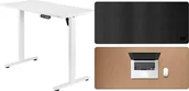 Biurka gamingowe - Biurko Mozos Biurko Mozos ED PRO WH Białe 120 cmx60 cm + Podkładka LDP1260 Czarna - miniaturka - grafika 1