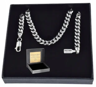 ŁAŃCUSZEK SREBRNY 925 PANCERKA 5 MM. + GRAWER - Łańcuszki - miniaturka - grafika 1