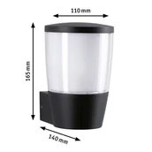 Lampy ogrodowe - Paulmann Bako kinkiet zewnętrzny E14 dookólny - miniaturka - grafika 1