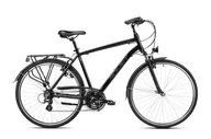 Rowery - Rower trekkingowy Romet Wagant 28 L(20") czarno-niebieski - miniaturka - grafika 1