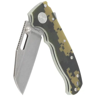 Nóż składany Demko AD20.5 Shark Foot Digi Camo G10, Stonewashed CPM 3V by Andrew Demko (205-3V-SFDC) - Noże - miniaturka - grafika 6