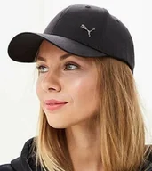 Czapki i chusty sportowe męskie - CZAPKA DAMSKA PUMA METAL Z DASZKIEM SWOOSH CZARNA - miniaturka - grafika 1