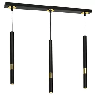Milagro Lampa sufitowa MONZA BLACK / GOLD 3xG9 8W MLP6335 MLP6335 - Lampy sufitowe - miniaturka - grafika 1