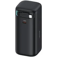 Powerbanki - USAMS Powerbank ze zwijanym kablem Lightning 18000 mAh PD45W Fast Charge XMF Series czarny/black 20KCD21701 (US-CD217) - miniaturka - grafika 1