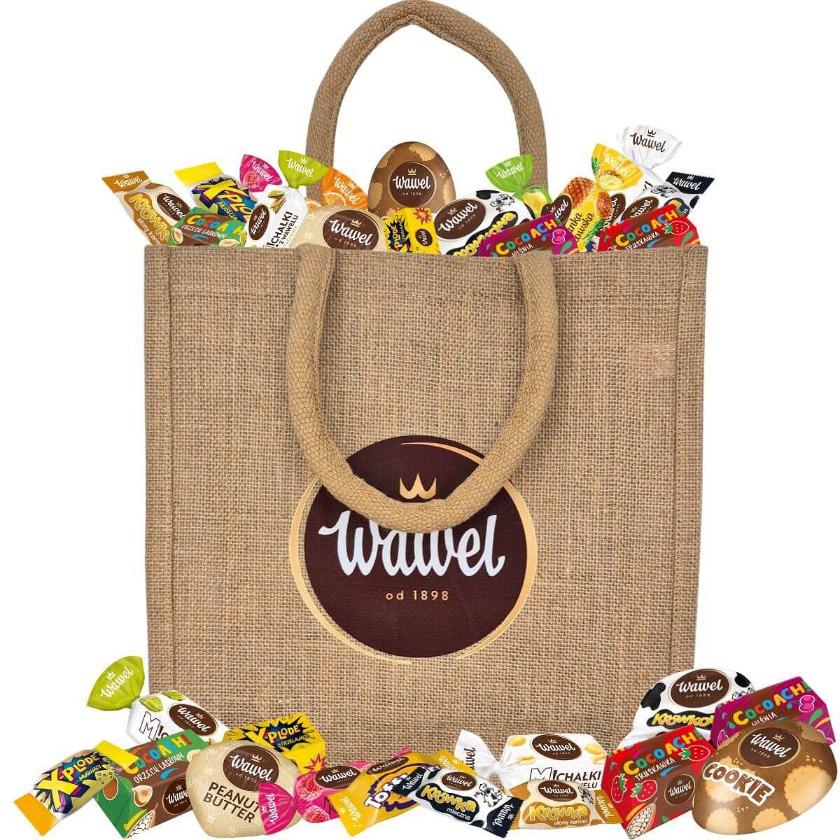 Słodycze na Halloween w torbie jutowej 4kg