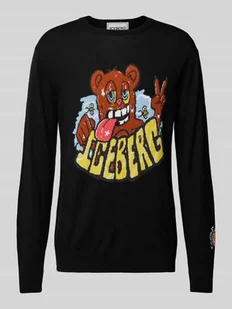 Sweter z okrągłym dekoltem model ‘MAGLIA’ - Swetry męskie - miniaturka - grafika 1