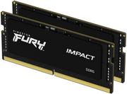 Pamięci RAM - RAM Kingston Fury SODIMM DDR5-5600 65536MB PC5-44800 (zestaw 2x32768) Impact 2Rx8 czarny (KF556S40IBK2-64) - miniaturka - grafika 1
