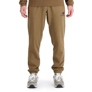 Spodnie New Balance MP31539DHE - brązowe - Spodnie sportowe męskie - miniaturka - grafika 1
