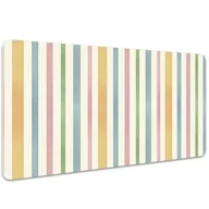 Podkładki na biurko - Podkładka na całe biurko Geometryczne kolorowe linie 100x50 cm - miniaturka - grafika 1