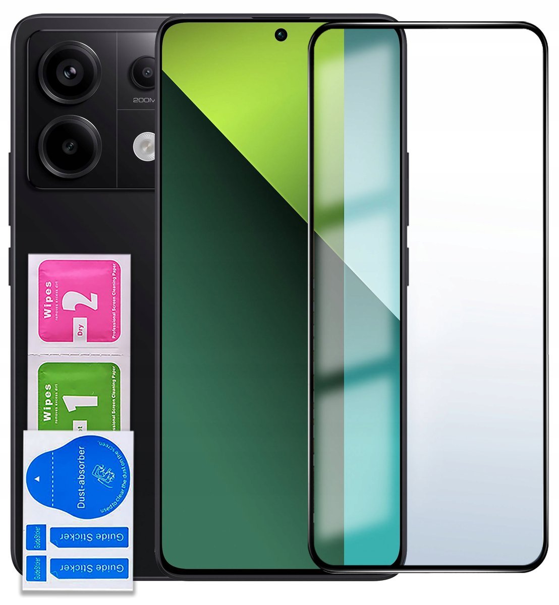 SZKŁO HARTOWANE 5D do Xiaomi Redmi Note 13 Pro 5G NA CAŁY EKRAN PEŁNE 9H