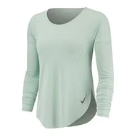 Koszulki i topy damskie - Nike Damska koszulka z długim rękawem City Sleek czarny czarny S - miniaturka - grafika 1