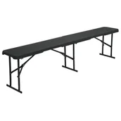 Ławki ogrodowe - Ławka ogrodowa NILS CAMP NC3404 Antracyt - miniaturka - grafika 1