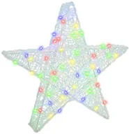 Ozdoby bożonarodzeniowe - vidaXL 3D Gwiazda Wielokolorowe 55 x 53.5 x 10 cm Akryl - miniaturka - grafika 1