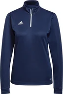 Bluzy damskie - Adidas Bluza damska adidas Entrada 22 Top Training granatowa H57483 L - miniaturka - grafika 1